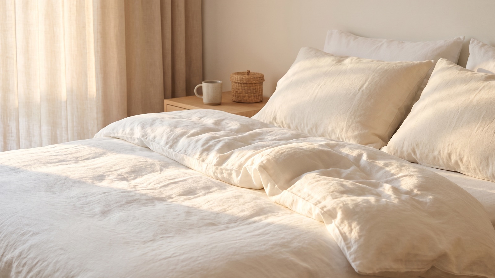 Sunlit bedroom in soft morning light, representing rest and recovery from chronic stress, Lunara Integrative Health in Chandler, AZ