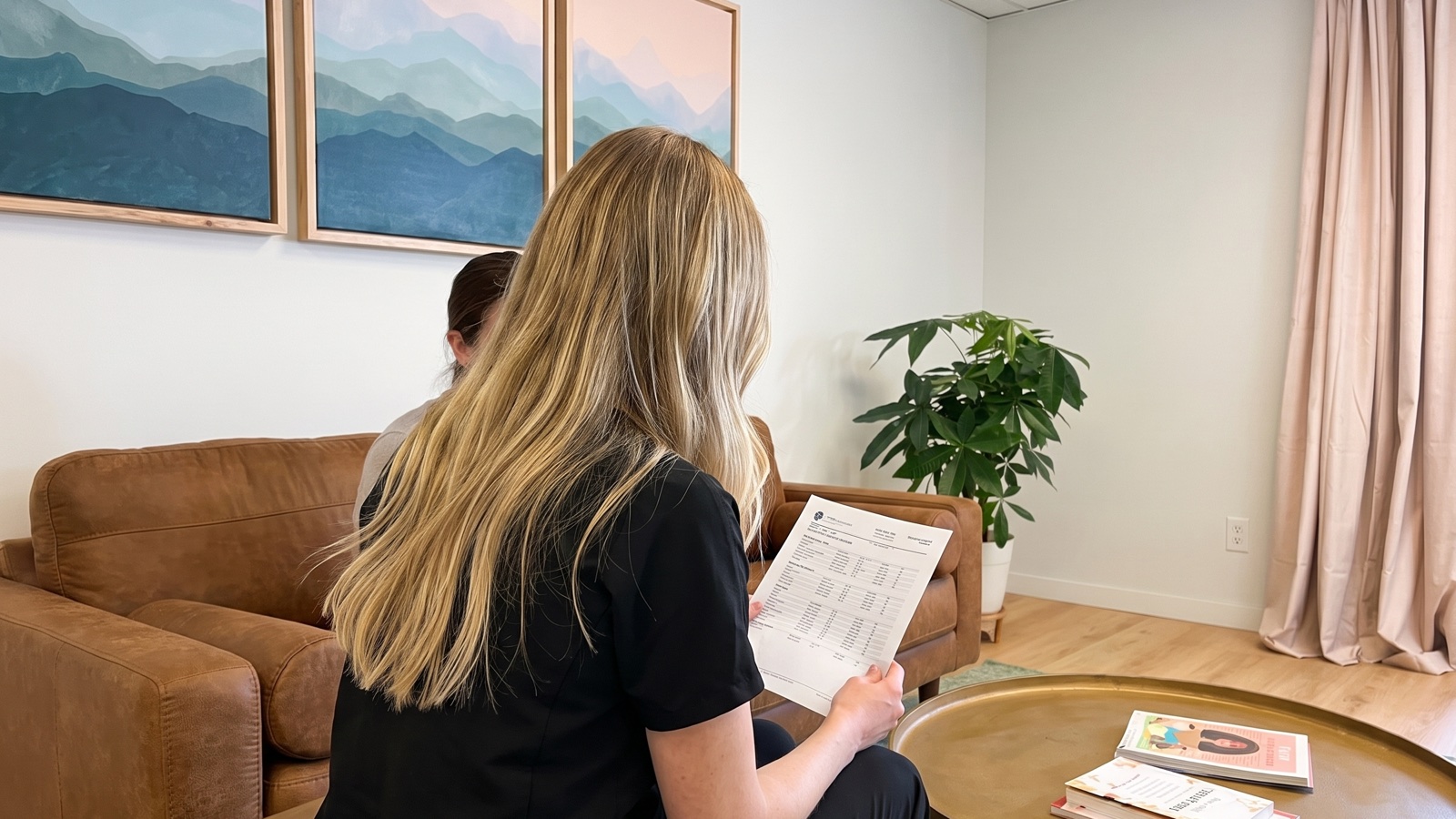 Provider reviewing thyroid lab results with a patient at Lunara Integrative Health in Chandler, AZ